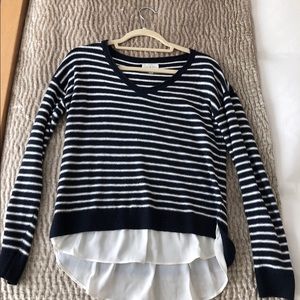 Lucky brand striped woven sweater